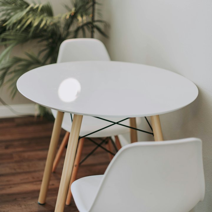 Round Bistro Set for Four