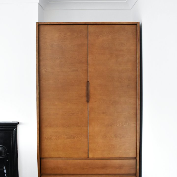 Two-Door Walnut Wardrobe