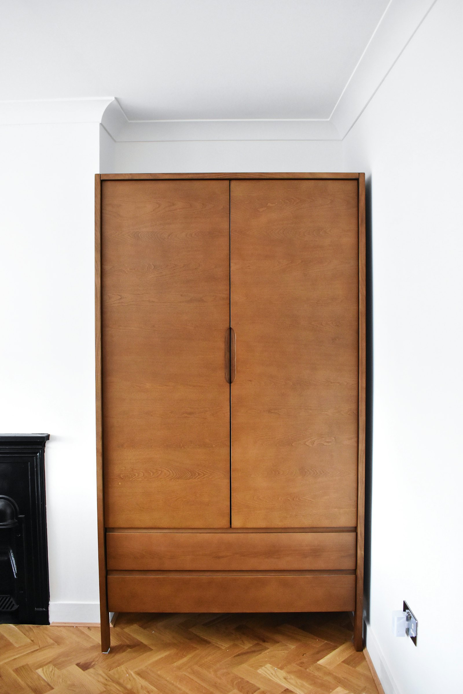 Two-Door Walnut Wardrobe